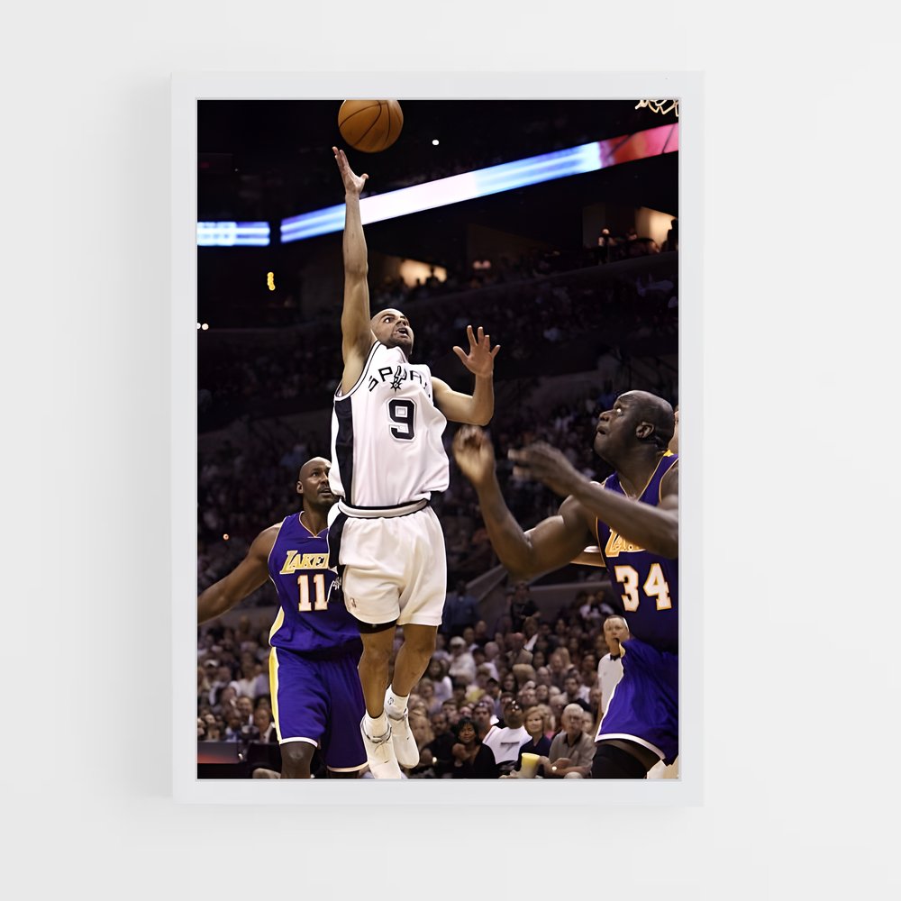 Poster Tony de parker – affiche Basketball (vue 3)